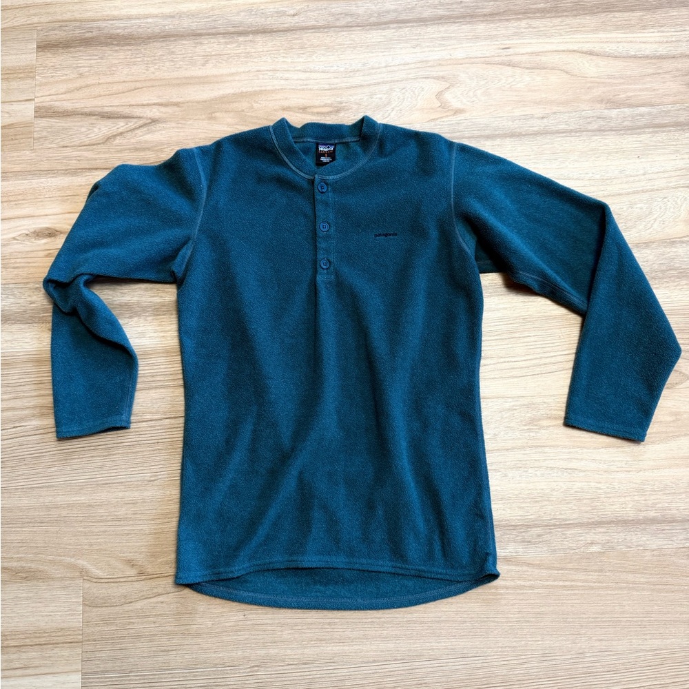Vintage Patagonia Capilene Fleece Pullover Small Deep Teal USA Made 90s